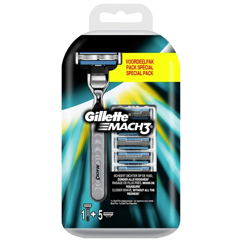 Gillette Mach3 Scheersysteem incl 5 Mesjes