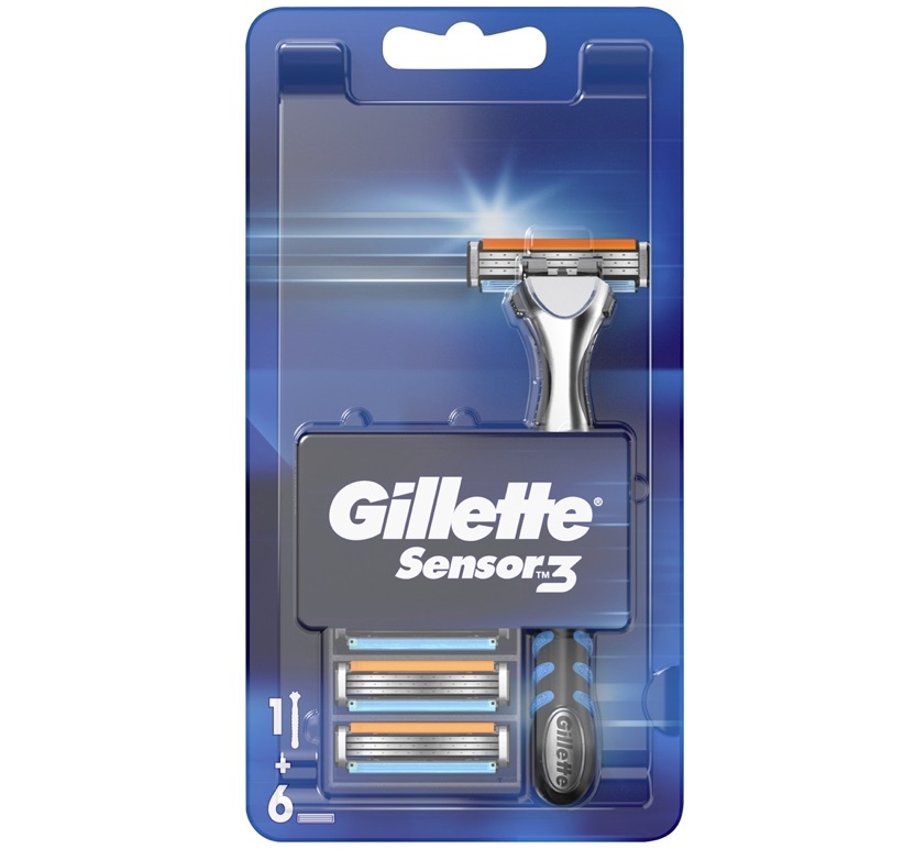 Gillette Sensor 3 met 6 reservemesjes