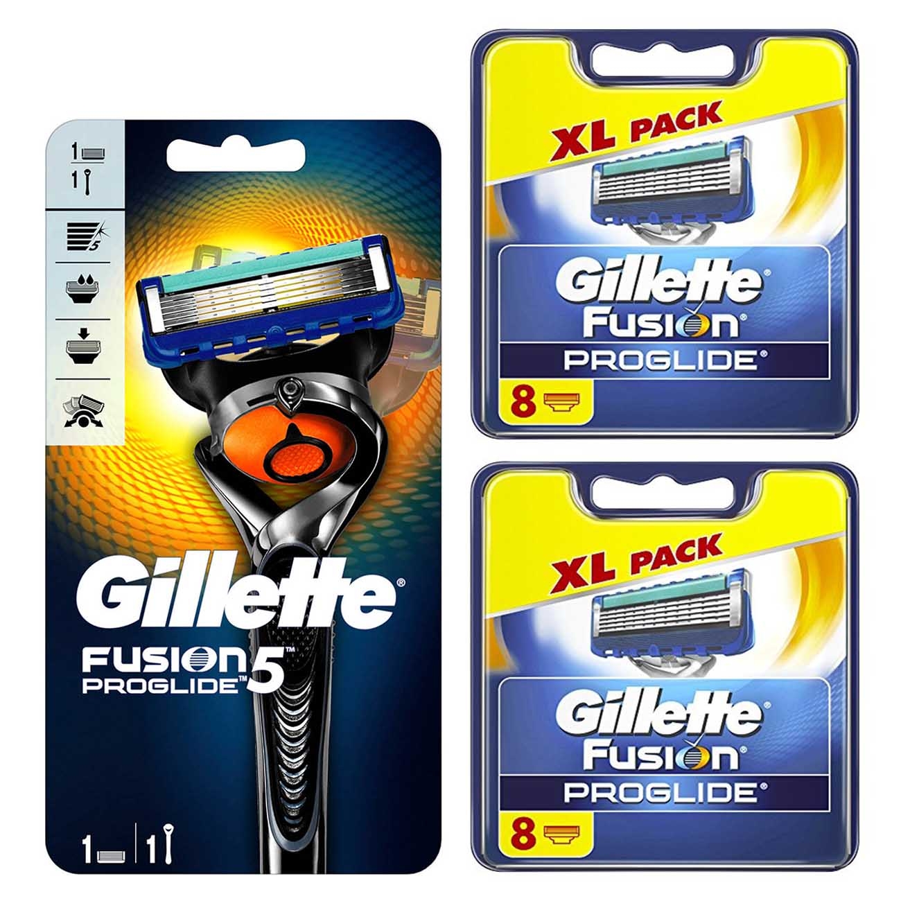 Gillette Combi Fusion ProGlide Flexball Scheersysteem incl 17 Mesjes