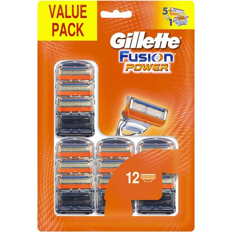 Dagaanbieding - Gillette Fusion Power 12 Scheermesjes dagelijkse aanbiedingen