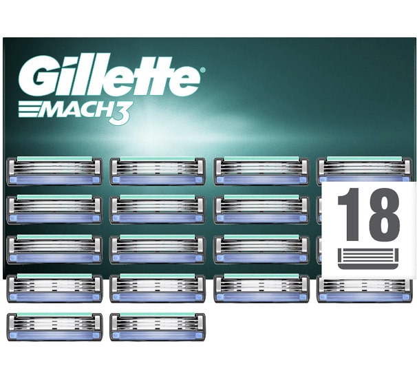Dagaanbieding - Gillette mach3 18 scheermesjes dagelijkse aanbiedingen