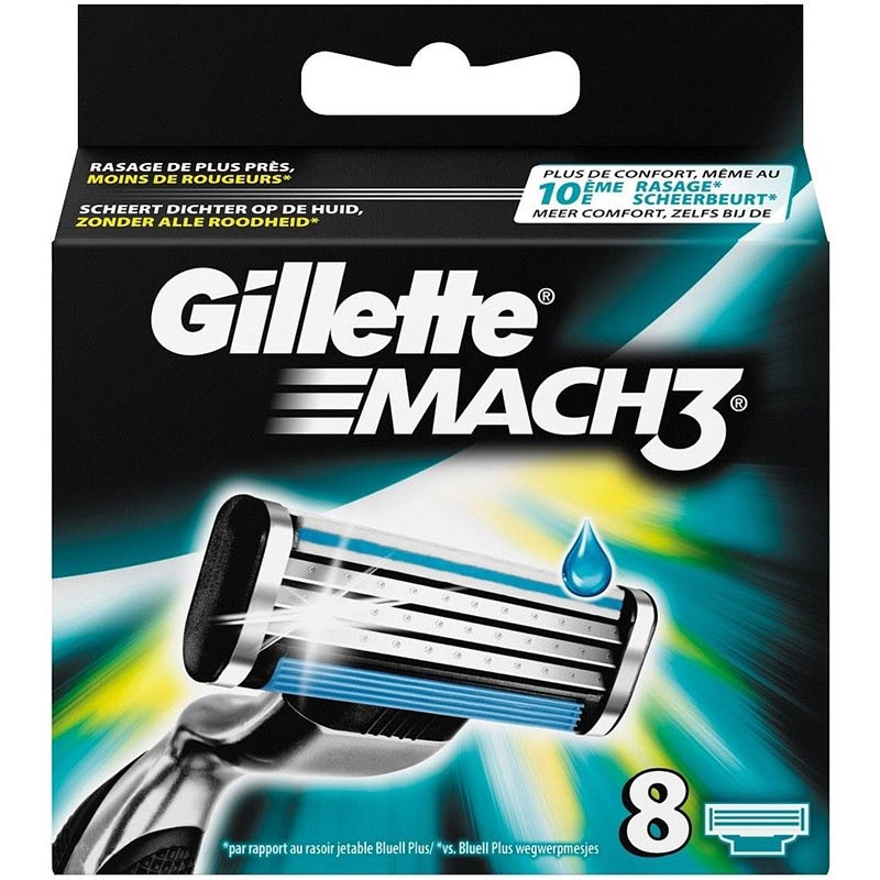 Dagaanbieding - Gillette Mach3 Scheermesjes 8 Stuks Verpakking dagelijkse koopjes