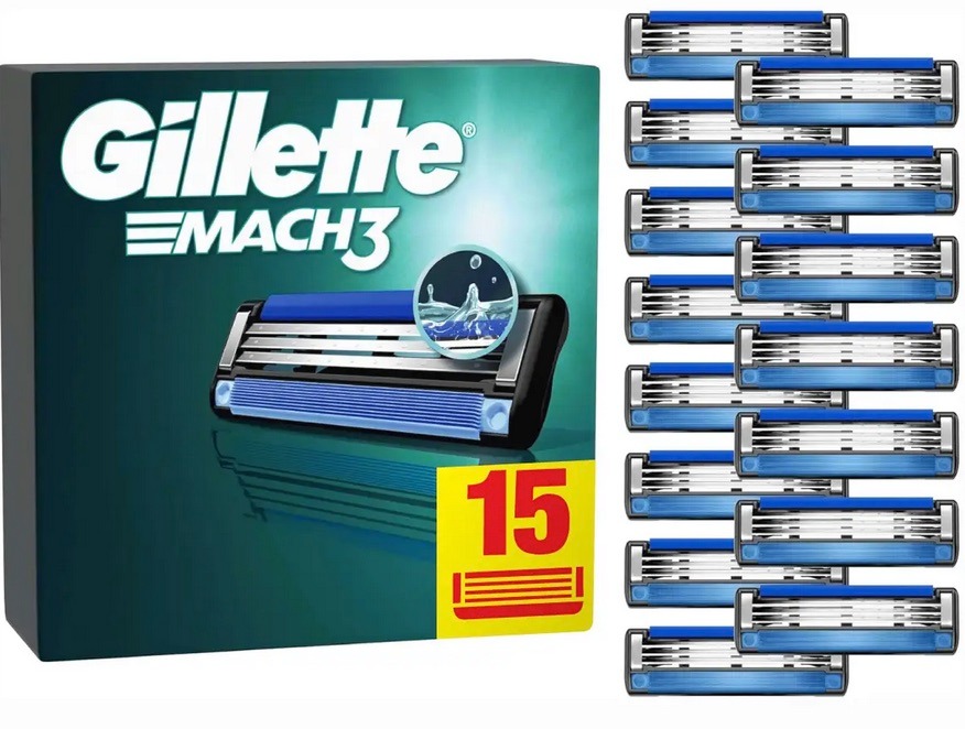 Gillette Mach3 15 Scheermesjes Nieuw