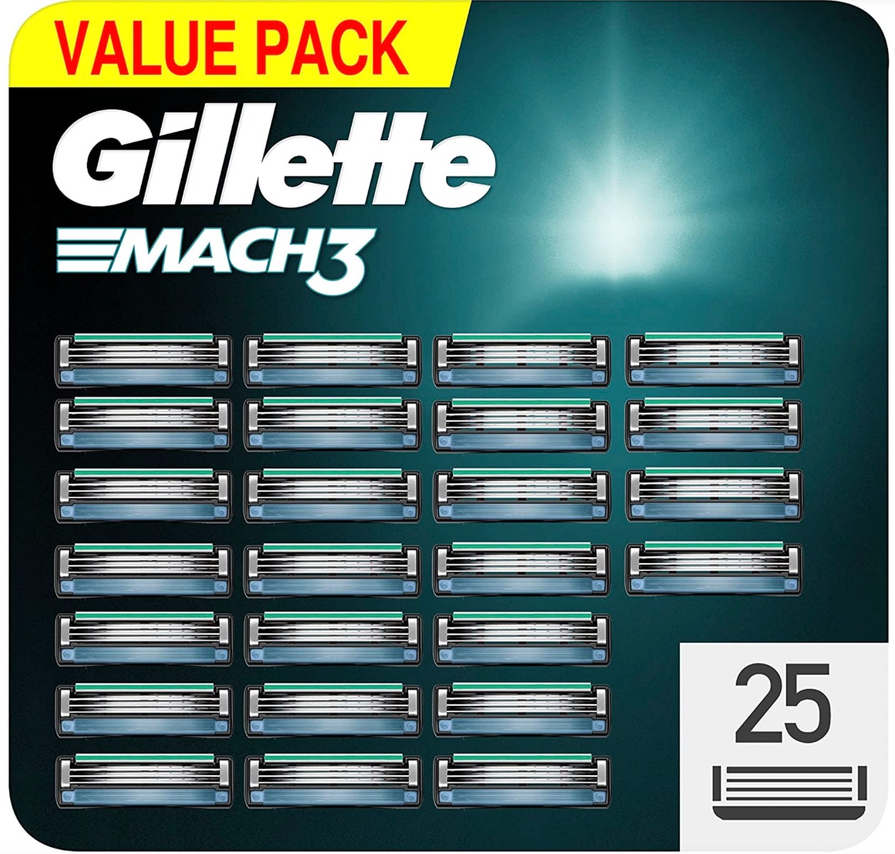 Dagaanbieding - Gillette Mach3 25 scheermesjes dagelijkse aanbiedingen
