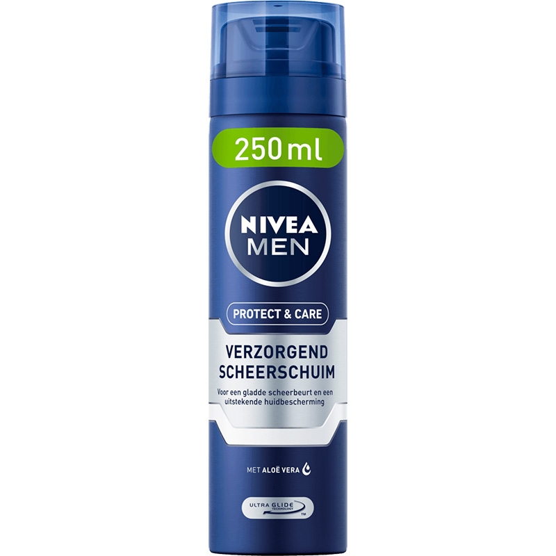 NIVEA MEN Protect&Care Hydraterend Scheerschuim 3 x 250 ml Voordeelverpakking