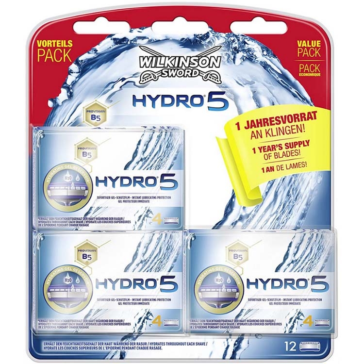 Dagaanbieding - Wilkinson Hydro 5 Scheermesjes 12 Stuks Value Pack dagelijkse koopjes
